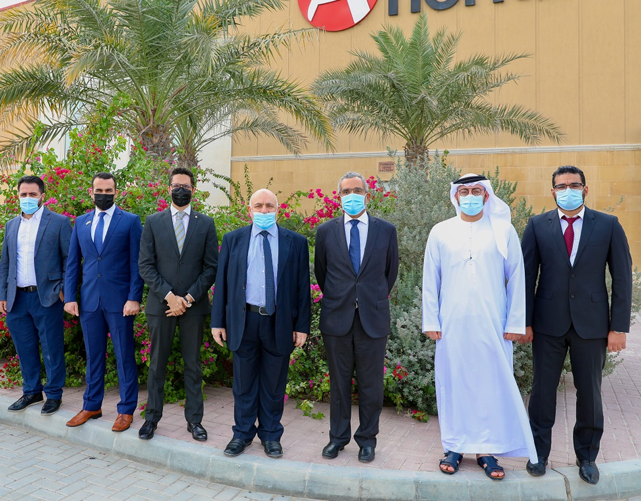 Fernando Luis Lemos Igreja, Belal Mohamad AL Hamwi, Saud Abu Al-Shawareb & others at Dubai Industrial City