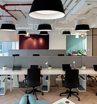 Uniquely designed coworking office spaces at D/Quarters