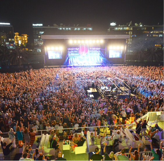 Music concert at the Amphitheatre