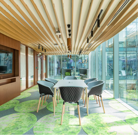Customized conference room at D/Quarters